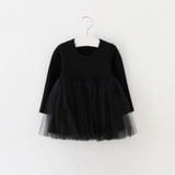 Kids Girls Princess Dresses Infant Dress Newborn Girls Clothes Baby Cotton Long Sleeve Clothing 0-4 Years