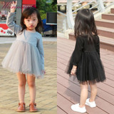 Kids Girls Princess Dresses Infant Dress Newborn Girls Clothes Baby Cotton Long Sleeve Clothing 0-4 Years