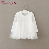 Kids Girls Princess Dresses Infant Dress Newborn Girls Clothes Baby Cotton Long Sleeve Clothing 0-4 Years