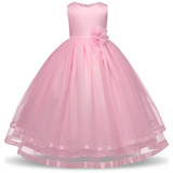 Kids Girls Party Wear Costume For Children Summer Princess Wedding Dress Girls Ceremonies Teenagers Prom Dresses Formal Vestidos