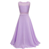 Kids Girls Flower Lace Dress for Party and Wedding Bridesmaid Floral Girl Dress Ball Gown Prom Formal Maxi vestidos