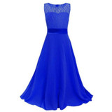 Kids Girls Flower Lace Dress for Party and Wedding Bridesmaid Floral Girl Dress Ball Gown Prom Formal Maxi vestidos