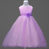 kids girl weddding dress girl children's clothing children's princess dress costume kids girls wedding party evening dress