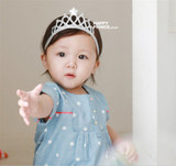 Kids Girl Princess Crown Headband Glitter Felt Vintage Gold Silver Tiara Hairbands Birthday Gift Party Head Accessory Head Wear