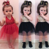 Kids Girl Baby Flower Sequins Party Occasion Prom Wedding Communion Formal Dress Girls Summer Dress
