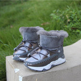 Kids Freezing Cold Winter Snow Boots Girls Warm High Top Shoes Boys Martin Boots Fashion Genuine Leather Children Snow Boot
