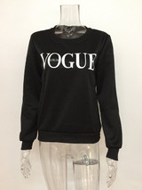 BTS 2017 Women Fashion Brand Hoodie VOGUE Letter Print Sweatshirt Knitted Long Sleeve Pullovers Polerones Mujer Harajuku Tops