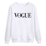 BTS 2017 Women Fashion Brand Hoodie VOGUE Letter Print Sweatshirt Knitted Long Sleeve Pullovers Polerones Mujer Harajuku Tops