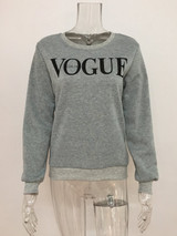 BTS 2017 Women Fashion Brand Hoodie VOGUE Letter Print Sweatshirt Knitted Long Sleeve Pullovers Polerones Mujer Harajuku Tops