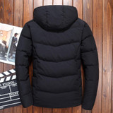 BTKSYXGS 2017 New winter Men's Hooded down jacket coat parka Tide fashion short Thick warm outerwear overcoat -40 degrees/M-3XL