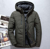 BTKSYXGS 2017 Men's winter Hooded down jacket coat parka Fashion Thick warm Waterproof windproof outerwear overcoat High quality