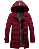 BTKSYXGS 2017 men's casual hoodies down jacket coat parka fashion winter medium-long design Thickening warm outerwear overcoat