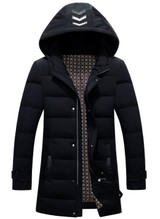 BTKSYXGS 2017 men's casual hoodies down jacket coat parka fashion winter medium-long design Thickening warm outerwear overcoat