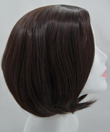 Brown Wig Fei-Show Synthetic Heat Resistant Fiber Middle Part Line Without Bangs Hairpieces Short Wavy Cos-play Hair Peruca