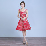 2017 Short Cocktail Dresses New Design Lace Up A-line Party Gown veatidos de festa