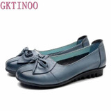 2017 Shoes Woman Genuine Leather Women Shoes 3 Colors Loafers Women's Flat Shoes Fashion Women Flats