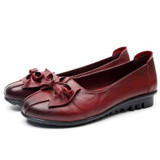 2017 Shoes Woman Genuine Leather Women Shoes 3 Colors Loafers Women's Flat Shoes Fashion Women Flats
