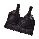2017 Sexy Women Lace Crochet Bralette Bralet Bra Bustier Crop Top Floral Cami Padded Tank Tops 5299