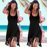 2017 Sexy Women Dress Summer Casual Sleeveless Beach Dress Short Mini Dress