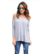 2017 Sexy Women Cotton Shirts O Neck Hollow Out Long Sleeve Sexy Women Tops Solid Blouse Summer Casual Blusas Mujer LX136