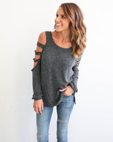2017 Sexy Women Cotton Shirts O Neck Hollow Out Long Sleeve Sexy Women Tops Solid Blouse Summer Casual Blusas Mujer LX136