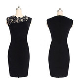 2017 Sexy Vestidos Summer Large Size Dress Black Stretch Evening Party Lace Slim Bodycon Pencil Vestidos Crochet Elegant Dress 2017 Sexy Vestidos Summer Large Size Dress Black Stretch Evening Party Lace Slim Bodycon Pencil Vestidos Crochet Elegant Dress