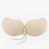 2017 Sexy Silicone Strapless Backless Self-Adhesive Gel Stick Invisible Bras Push Up
