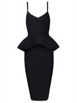 2017 Sexy Red Black White Khaki Pink Yellow Green Women Party Dress Ruffles Knee Length Vestidos Two Piece Set Bandage Dresses