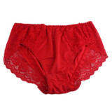 2017 Sexy Large Sizes Women's Lace Panties Soft Briefs High Waist Buttock Underwear Plus Size Underwear