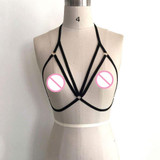 2017 Sexy Fashion Elastic Bras Simple Pastel Goth Fetish Collar Strappy Underbust Binding Sexy Bra for Women 2017 Sexy Fashion Elastic Bras Simple Pastel Goth Fetish Collar Strappy Underbust Binding Sexy Bra for Women