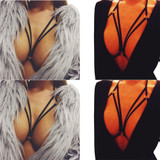 2017 Sexy Fashion Elastic Bras Simple Pastel Goth Fetish Collar Strappy Underbust Binding Sexy Bra for Women 2017 Sexy Fashion Elastic Bras Simple Pastel Goth Fetish Collar Strappy Underbust Binding Sexy Bra for Women