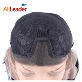 Alileader Wigs For Black And White Women Natural Black Lace Front Wig 12 Inch Short Synthetic High Temperature Fiber Bob Wigs