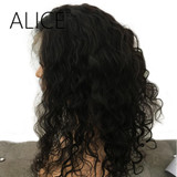 ALICE Brazilian kinky Curly Full Lace Human Hair Wigs With Baby Hair Pre Plucked Lace Remy Hair Wigs For Black Women Bleached