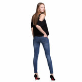 Alice & Elmer Stretch Skinny Jeans Woman Jeans For Girls Jeans Women Mid Waist Jeans Female Pants