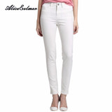 Alice & Elmer Skinny Jeans Woman Jeans For Girls Jeans Women High Waist Stretch Jeans Female Pants White
