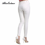 Alice & Elmer Skinny Jeans Woman Jeans For Girls Jeans Women High Waist Stretch Jeans Female Pants White