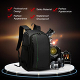 ALANGDU Camera Bag DSLR Backpack Notebook Video Photo Bags for Camera d3200 d3100 d5200 Small Compact Camera Backpack Large Size