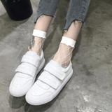 2017 Chic Thin Fishnet Sock Women Harajuku Goth Punk Unif Series Cool Female Fishnet Short Socks Females Hollow Out ZWW0440-45