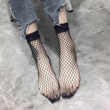 2017 Chic Thin Fishnet Sock Women Harajuku Goth Punk Unif Series Cool Female Fishnet Short Socks Females Hollow Out ZWW0440-45
