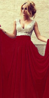 2017 Cheap Simple Bridesmaid Dresses Long Lavender Turquoise Burgundy Sequins Bridesmaid Dress Elegant V Neck Prom Gown