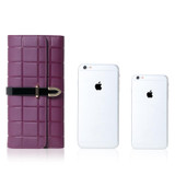 Leeshang Women Purse Genuine Leather Mobile Phone Purse Women Clutch Long Ladies Wallet Female Purse Organizer Card Holder