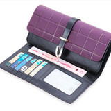 Leeshang Women Purse Genuine Leather Mobile Phone Purse Women Clutch Long Ladies Wallet Female Purse Organizer Card Holder