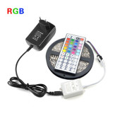 LED Strip Waterproof RGB SMD 5050 12V 5M 60LEDs/M RGBW RGBWW Flexible LED light Strips With EU 3A Power Adapter Remoter Control