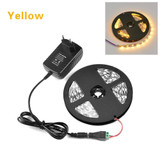 LED Strip Waterproof RGB SMD 5050 12V 5M 60LEDs/M RGBW RGBWW Flexible LED light Strips With EU 3A Power Adapter Remoter Control