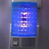 LED Socket Electric Mosquito Fly Bug Insect Trap Night Lamp Killer Zapper US plug