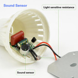 LED PIR Motion Sensor Light and Sound Sensor LED lamp 220V E27 3W 5W 7W 9W 12W Smart Night Sensor PIR Switch Bulb Stair lighting