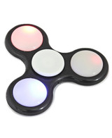 LED Plastic Fidget Spinner - Black