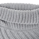 LASPERAL Winter Vintage Turtleneck Knitted Sweater Women Poncho Irregular Pullover Female Streetwear Winter Sweater Jumpers