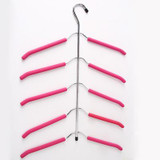 LASPERAL Multilayer Hanger Fish Bone Shape Stainless Steel Clothing Storage Racks Clothing Storage Holder Rack Wardrobe Hanging