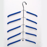 LASPERAL Multilayer Hanger Fish Bone Shape Stainless Steel Clothing Storage Racks Clothing Storage Holder Rack Wardrobe Hanging